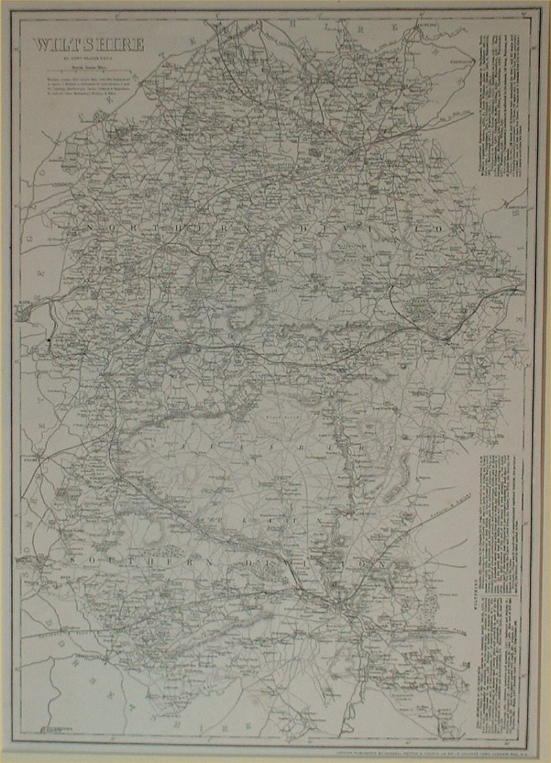 Map of Wiltshire - Benjamin Rees Davies